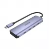 UNITEK uHUB Q4 koncentrator USB typu C 5000 Mbit/s szary