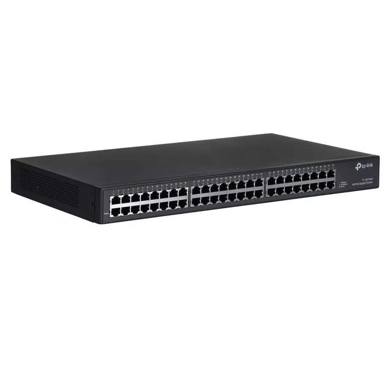 TP-Link TL-SG1048 Niezarządzalny Gigabit Ethernet (10/100/1000) 1U Czarny