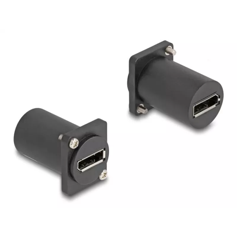 Moduł DeLOCK D-Type DisplayPort żeński do żeńskiego 4K czarny