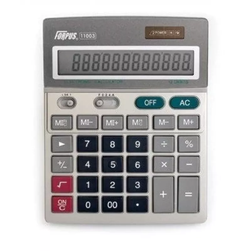Kalkulator biurkowy Forpus FO11003 Basic szary