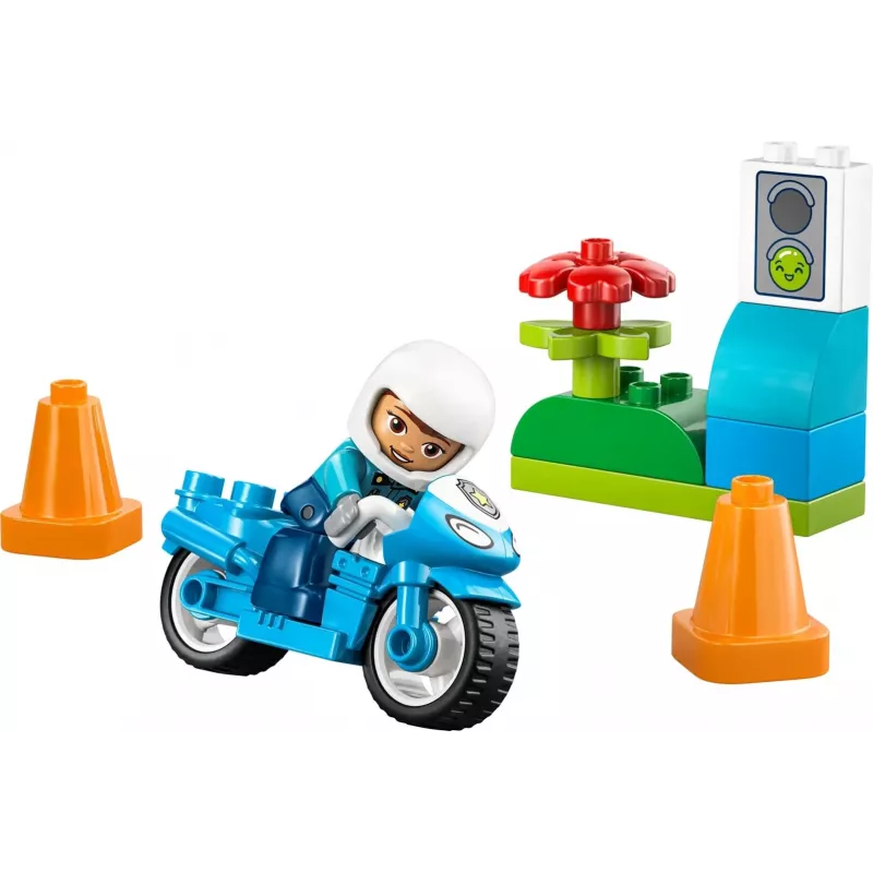 LEGO DUPLO 10471 Niebieski Motocykl Policyjny