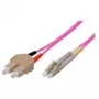 Tecline exertis Connect - Kabel krosowy - SC wielomodowy (M) do LC wielomodowy (M) - 10 m - światłowód - 50/125 mikrometra - OM4 - akwamaryna (39885610)