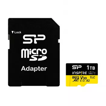 Karta pamięci Silicon Power Inspire 256 GB MicroSDXC V30 UHS-I U3 A2 4K + adapter (SP256GBSTXLA2V1NSP)