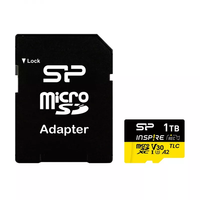 Karta pamięci Silicon Power Inspire 256 GB MicroSDXC V30 UHS-I U3 A2 4K + adapter (SP256GBSTXLA2V1NSP)