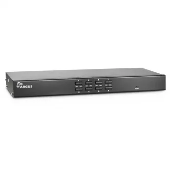 Inter-Tech KVM AS-9108DU Instalacja w szafie rack Czarny Przełącznik klawiatura/wideo/mysz (KVM) (88887233)
