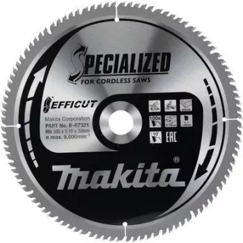 Makita Specialized EFFICUT - tarcza do piły tarczowej - do drewna - 305 mm - 100 zębów (B-67321)