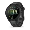 Garmin Forerunner 165 Music - Czarny - Zegarek sportowy z paskiem - Silikon - Łupkowy szary - Rozmiar nadgarstka: 126-203 mm - Wyświetlacz 3 cm (1.2) (010-02863-30)
