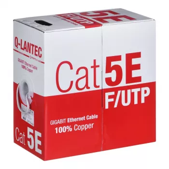 Kabel sieciowy Alantec KIF5PVC305Q Cat5e F/UTP (FTP) 305 m szary