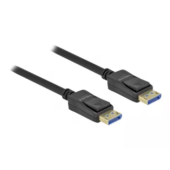Delock - Kabel DisplayPort - DisplayPort (M) do DisplayPort (M) - DisplayPort 2,0 - 1,0 m - obsługuje 10K 60 Hz (10 240 x 4320) - czarny (80261)