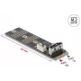 Adapter M.2 Key B na SATA 7-pin (pionowy) DELOCK 64290