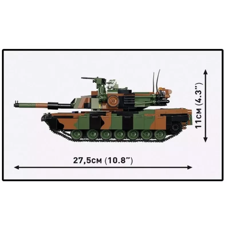 Zestaw konstrukcyjny Cobi M1A2 SEPV3 Abrams model z 1 065 klockami
