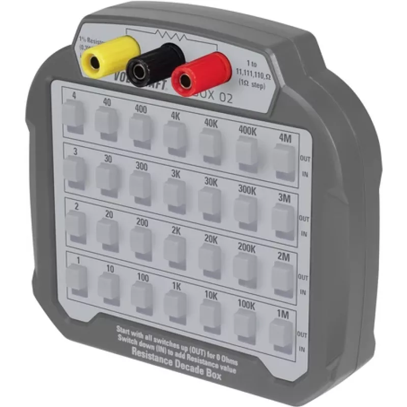 VOLTCRAFT R-BOX 02 Mess-Dekade Widerstand 1 % (VC-8057115)