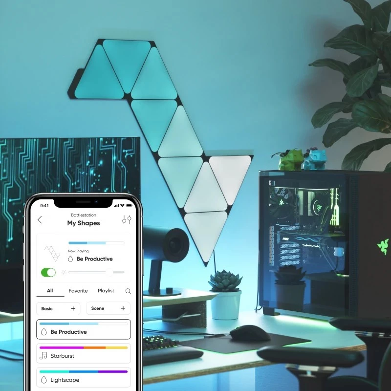 Nanoleaf NL48-1101TW-10PK inteligentne oświetlenie Inteligentny panel Wi-Fi