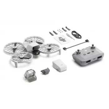 Dron DJI Flip 4 wirniki, kamera 48 MP, wideo 3840×2160, bateria 3110 mAh, czarny/biały