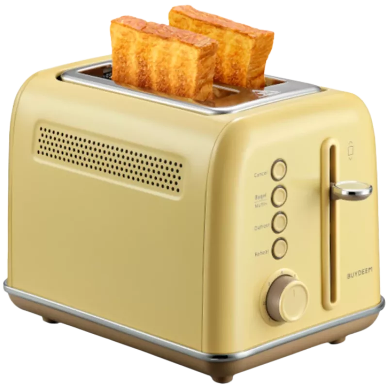 BUYDEEM Toster 2-kromkowy, model DT620E, kolor Mellow Yellow, EU