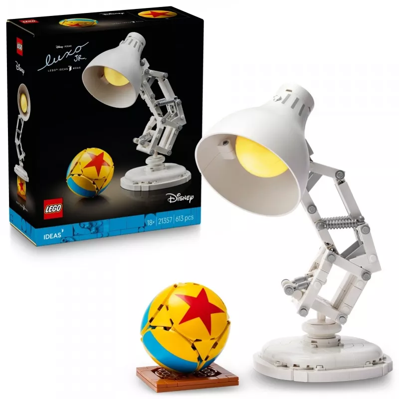 Klocki konstrukcyjne LEGO Ideas model 21357 — Luxo Jr., 613 elementów, 290×140×110 mm