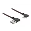 Kabel USB DeLOCK EASY-USB 2.0 Typu-A na Micro-B Męski 0.5 m Czarny