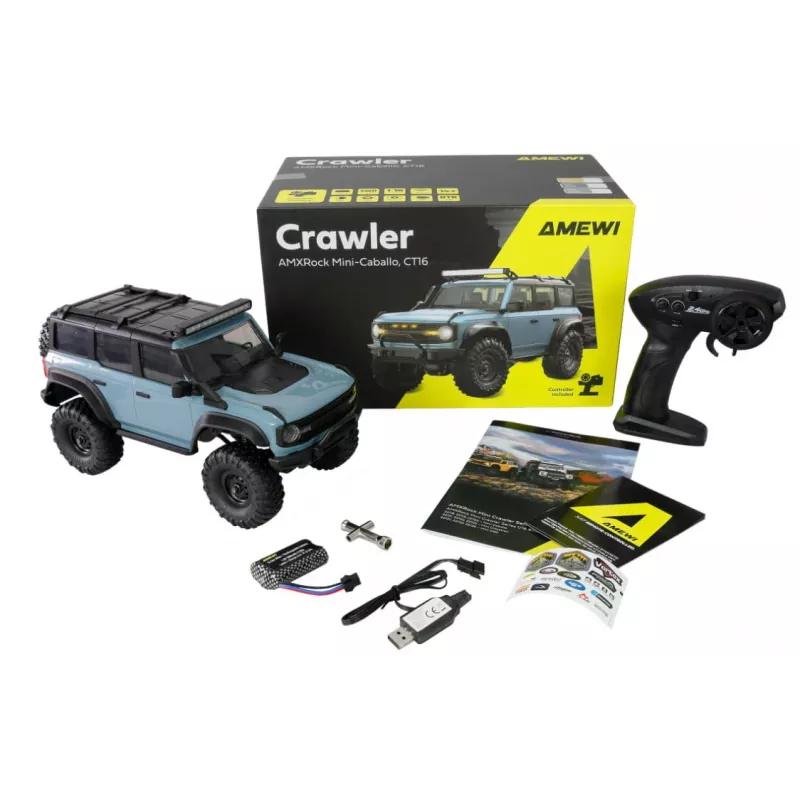 Amewi RC crawler Mini-Cabalo AMXRock 4WD 1:16 RTR — skala 1:16, 4WD, gotowy do jazdy