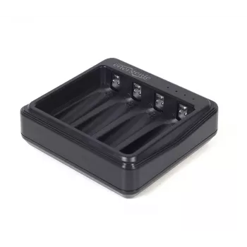Ładowarka do akumulatorów Gembird BC-USB-03 USB Kompatybilna AA AAA Czarna