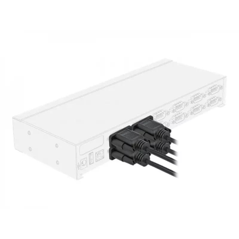 Kabel szeregowy DeLOCK 86605 czarny 2m RS-232 Sub-D9