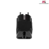 Adapter wtyczki zasilającej Maclean MCE155 NEMA 5-15P Type E FR Czarny