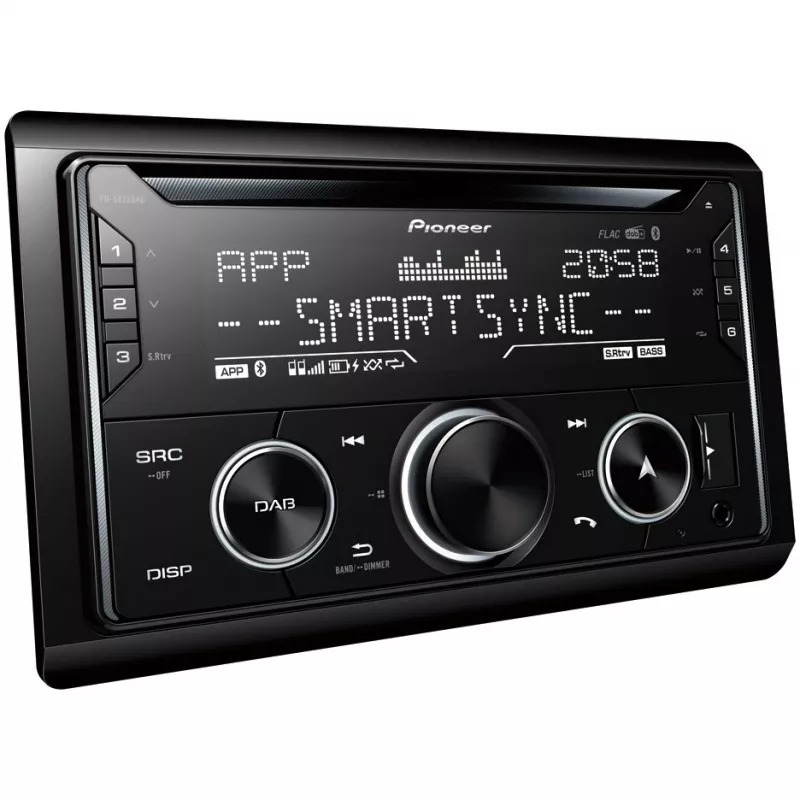 Odbiornik multimedialny samochodowy Pioneer FH-S820DAB czarny 200 W Bluetooth