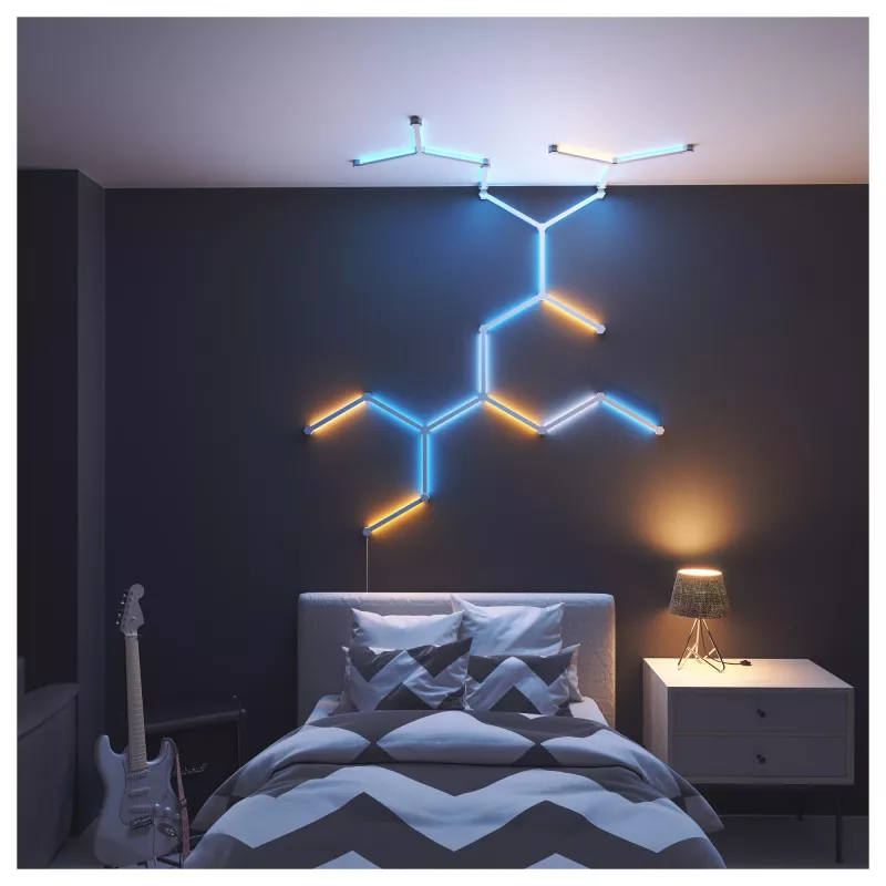 Złącze oświetleniowe Nanoleaf Flex — biały, kabel 0,24 m, zestaw 3 szt.
