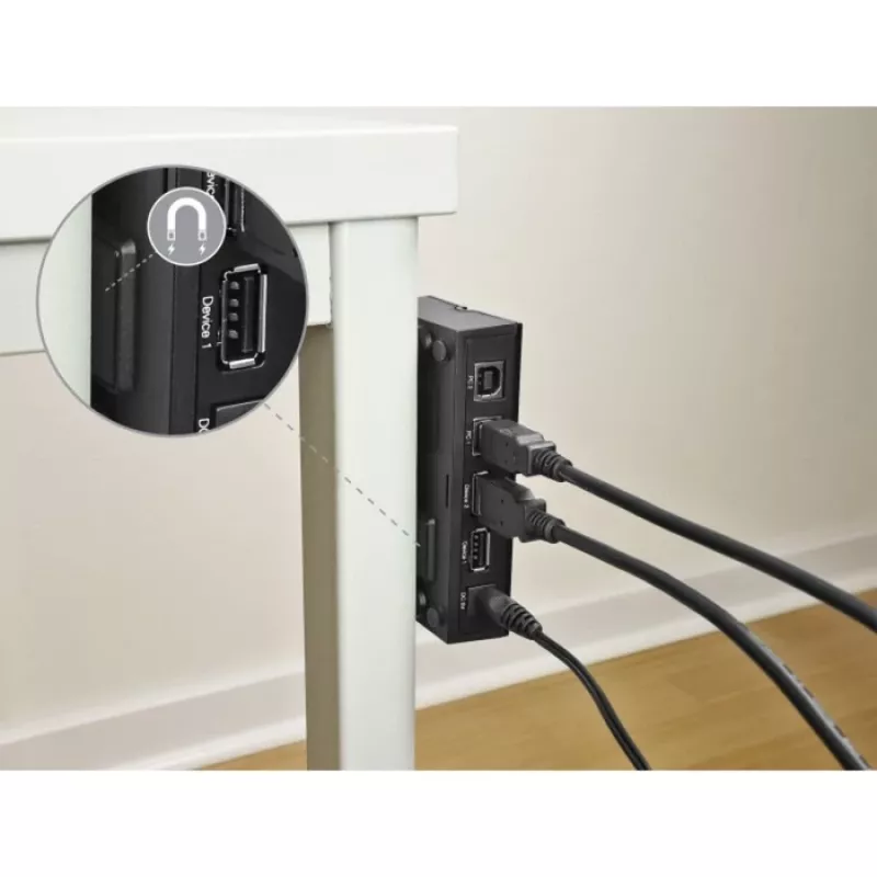 DeLOCK 11495 przełącznik danych komputerowych 5 Gbit/s Czarny Plastik