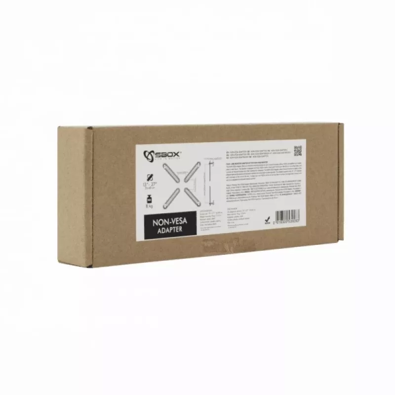 Monitor adapter SBOX NON-VESA — uniwersalny adapter montażowy non‑VESA do monitorów (model 0 )