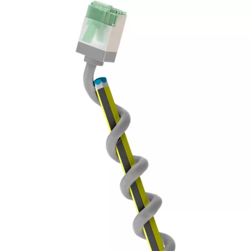 Kabel sieciowy Goobay 74346 RJ-45 Cat8.1 1m szary