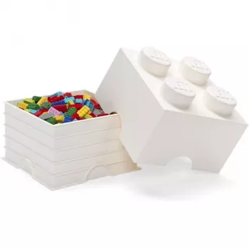 Klocek do przechowywania LEGO Room Copenhagen 4 biały – LEGO 40031735 klocek do przechowywania do organizowania zabawek i drobnych przedmiotów