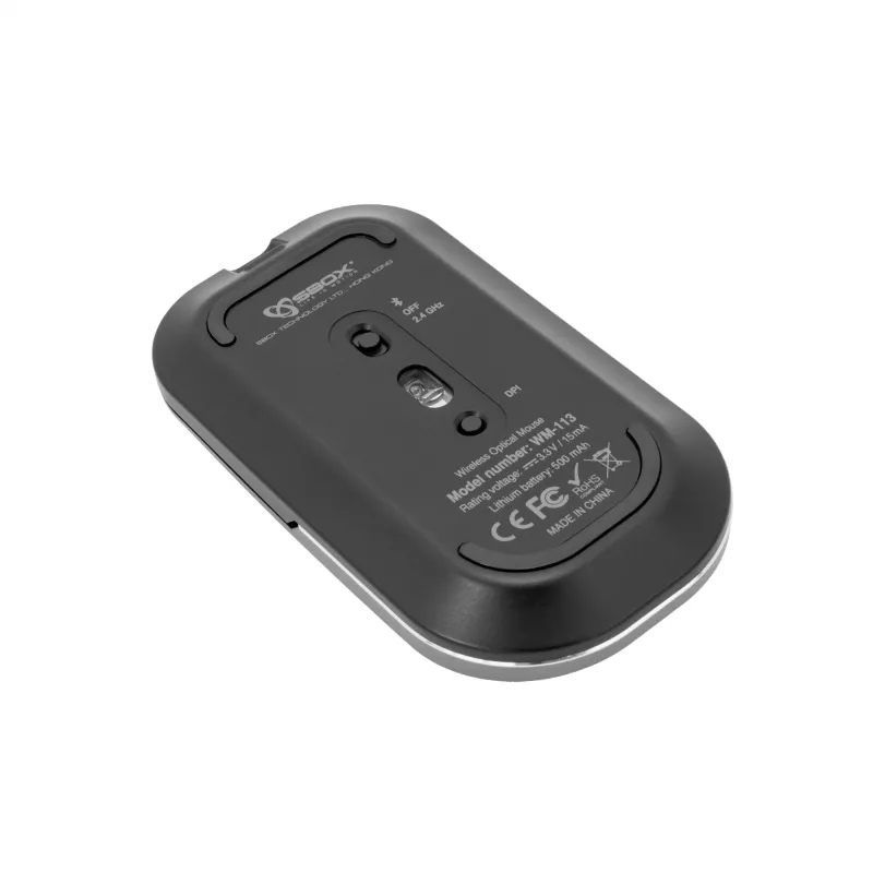 Mysz SBOX WM-113 Bezprzewodowa RF + Bluetooth + USB Typu-C