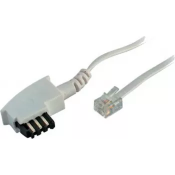 Kabel telefoniczny S/CONN wtyk TAE-F Western 6/4 uniwersalny biały 6 m - ShiverPeaks