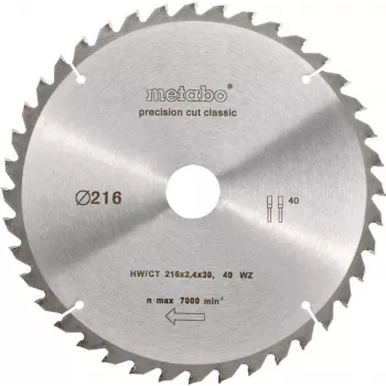 Tarcza do piły tarczowej Metabo 628060000 21,6 cm