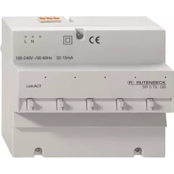 Rutenbeck SR 5TX GB - Switch - 5 x 10/100/1000 - montowalny na szynie DIN (23510503)