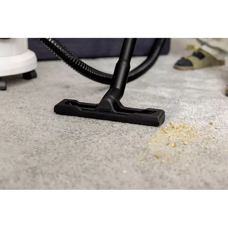 Odkurzacz | KARCHER | Moc wejściowa 1000 W | Pojemność zbiornika na kurz 4 L | Odkurzacz bębnowy | Rodzaj czyszczenia Na sucho i mokro | Pojemnik na kurz Bezworkowy | Kolor Czarny/Szary/Biały | 1.081-155.0