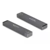 Delock - Speichergehäuse - externes Gehäuse für M.2 NVME PCIe SSD oder SATA SSD mit USB 10 Gbps Typ-A-Stecker - M.2 - M.2 NVMe Card / SATA 6Gb/s - USB