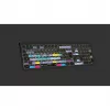 Logickeyboard ASTRA 2 klawiatura DaVinci Resolve do Maca, pełnowymiarowa, przewodowa USB, mechanizm nożycowy, QWERTZ niemiecka, czarna