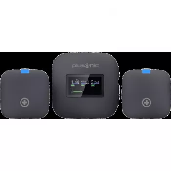 Zestaw mikrofonów bezprzewodowych Plusonic PS-TDS8 z łącznością USB‑C, Lightning i 3,5 mm
