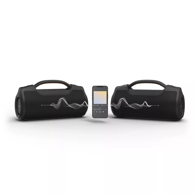Soundbar HAMA Soundbarrel 2.0 czarny Bluetooth bezprzewodowy — kompaktowy 2.0-kanałowy
