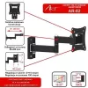 Uchwyt do TV LCD/LED 10-27 15KG AR-82 regulacja pionowa/pozioma 28cm