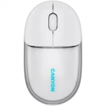 Mysz CANYON OnClick 24 BT/bezprzewodowa przezroczysta/biała