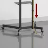 Podstawa / wózek pod telewizor Maclean, półka na kamerę, na kółkach, 37-70, maks. obciążenie 45kg/5kg półka, maks. VESA 600x400, MC-113 B
