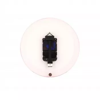 NeXtime klok 2615ro Focus, Ø25 cm, ścienny, biały/czerwony