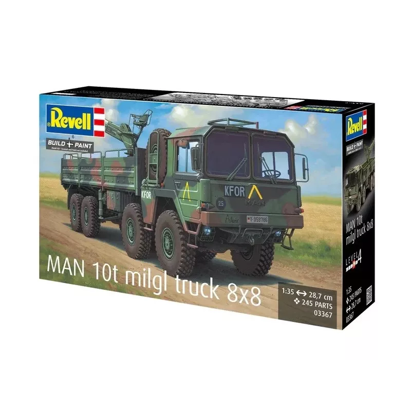 Zestaw modelu plastikowego REVELL Man 10T Milgl 8x8 Truck 1/35