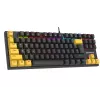 Zestaw Tracer HORNET 87 klawiatura i mysz Gaming USB QWERTY Czarny, Żółty