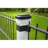 Lampa solarna LED ogrodowa GB128 na słupek, czarna - zielony niebieski