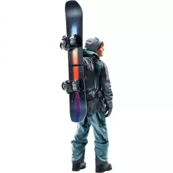Plecak DEUTER Freerider Pro 34+ — techniczny plecak do freeride'owych wypraw narciarskich, 34 L, czarny, uchwyt na kask, pas biodrowy