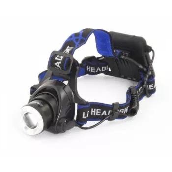 Latarka czołowa ESPERANZA EOT005 — LED Cree T6, 3W, 600 lm, AA x2, obudowa aluminiowa, wodoodporna, wstrząsoodporna, regulowany pasek na głowę