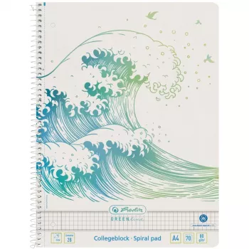 Writing notebook A4 Herlitz GREENline 70 sheets